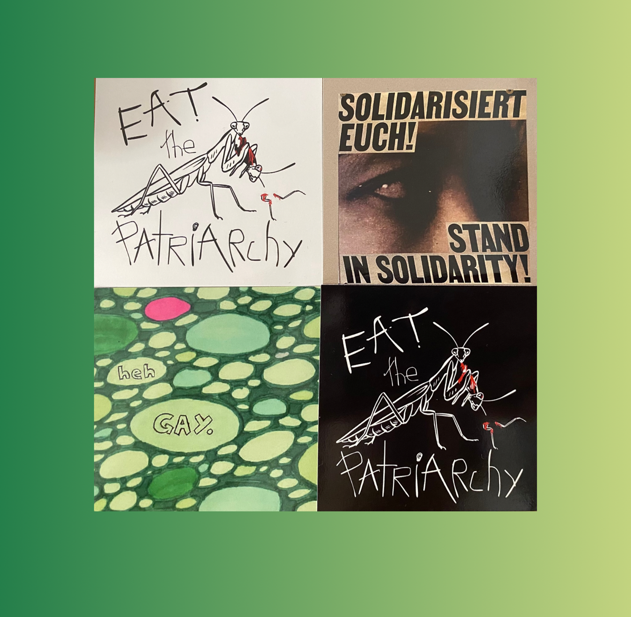 Die Hus druckt eure Stickerdesigns<3